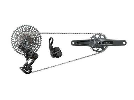 【送料込み】SRAM GX Eagle AXS レバー 本体クランプ付き Групсет SRAM GX Eagle AXS T-Type Transmission Groupset - 165 мм