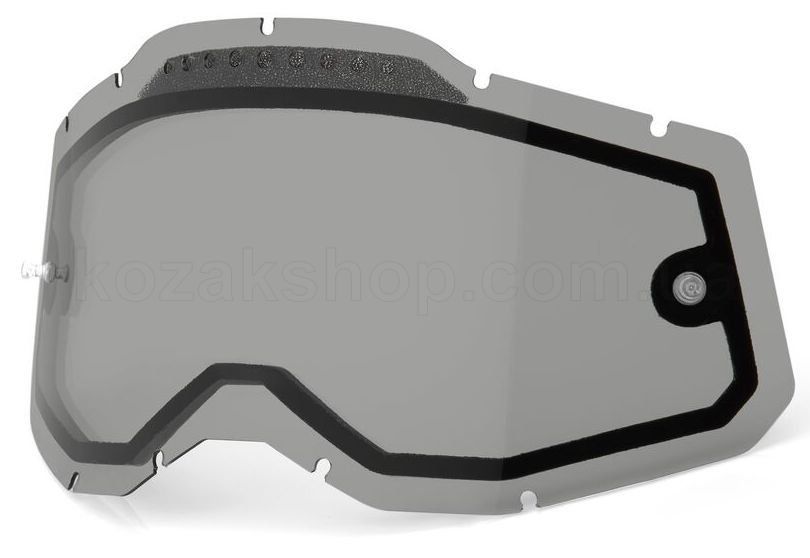 Линза к маске 100% RC2/AC2/ST2 Dual Vented Replacement Lens Anti-Fog - Smoke, Dual Lens