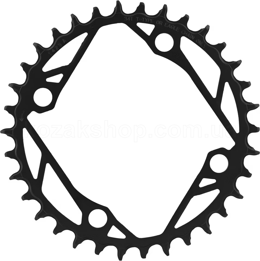 Зірка SRAM T-Type 38T 104 BCD Steel Black