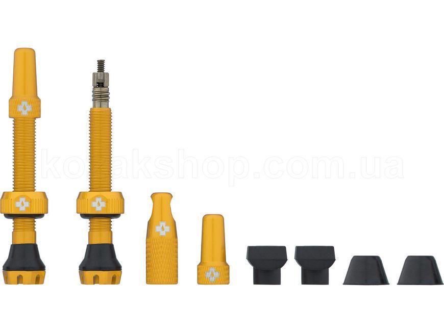 Ніпель Muc-Off Tubeless Valves V2 44 мм - 2 шт [Gold]