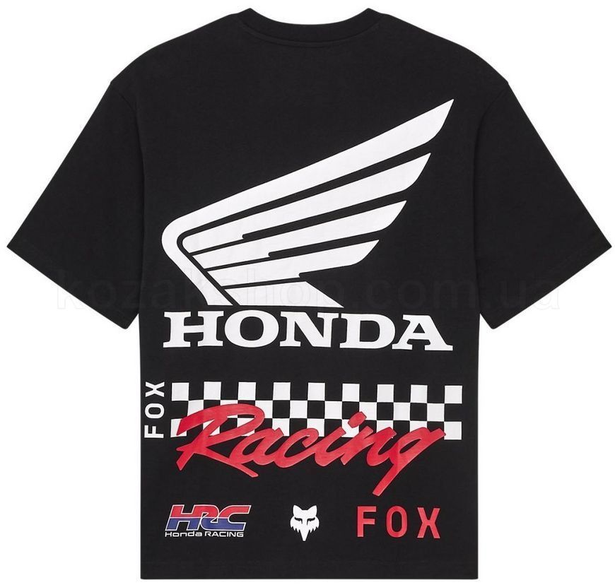 Футболка FOX OVERSIZE Tee - HONDA [Black], M
