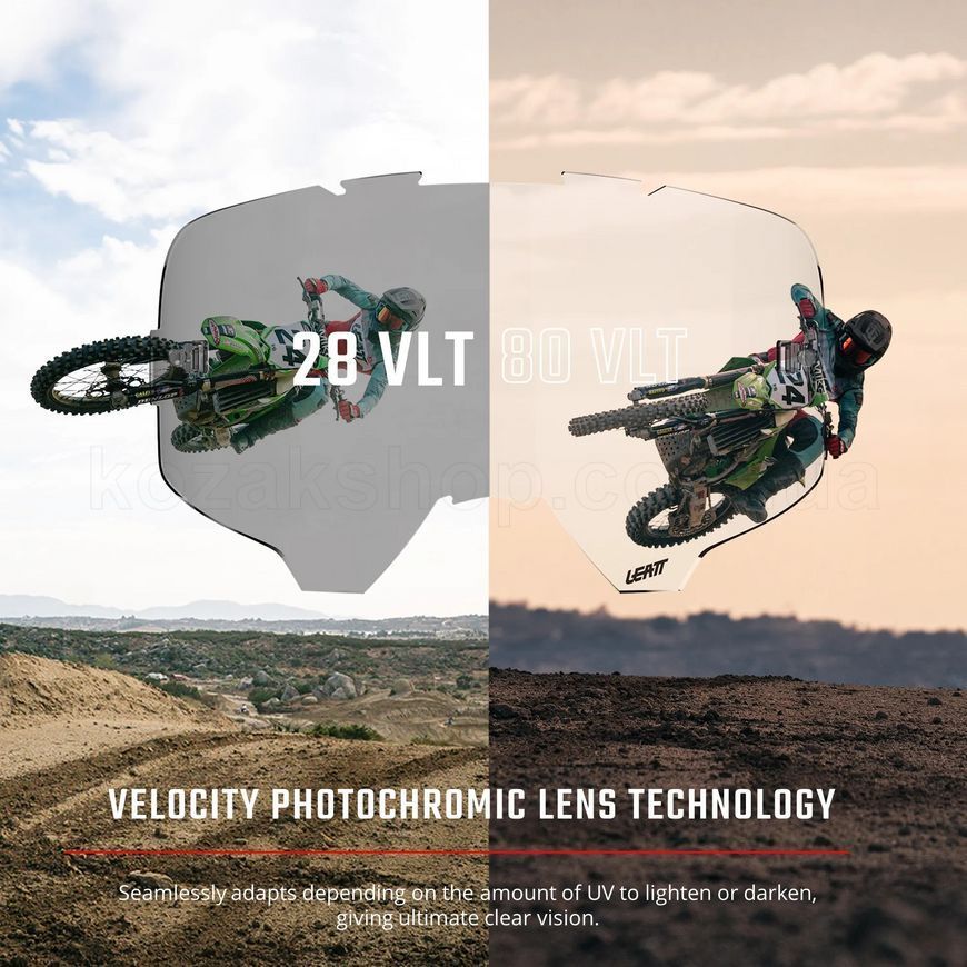 Маска LEATT Velocity 6.5 Goggle [Stealth], Photochromic Lens