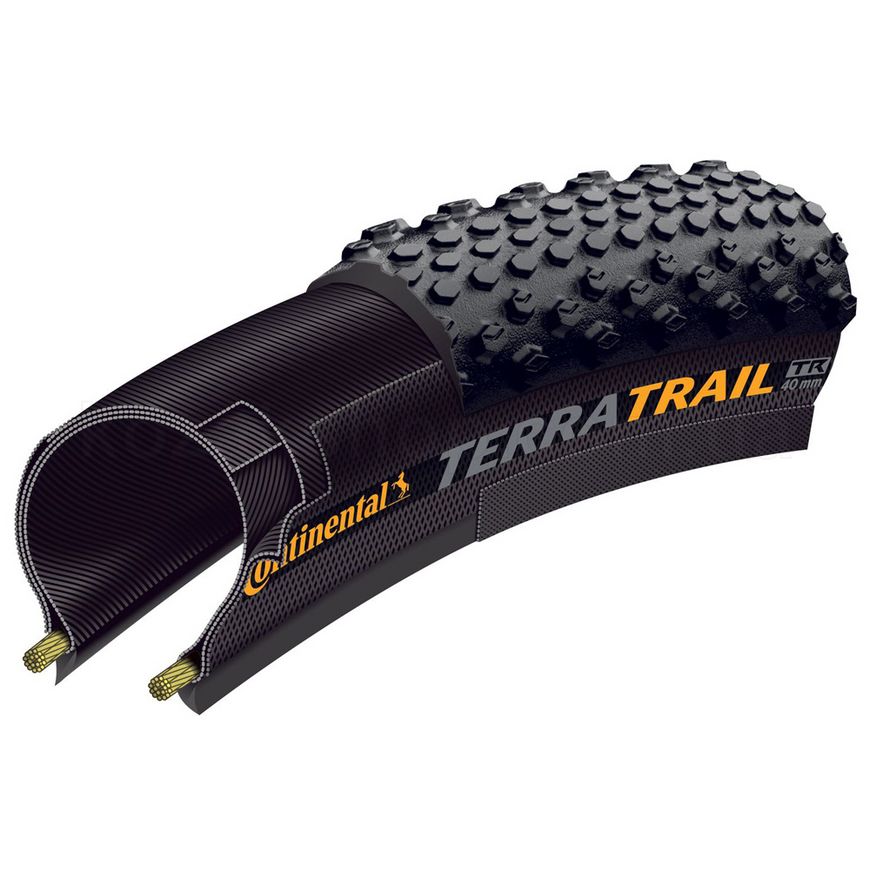 Покрышка Continental Terra Trail ProTection - 28" x 1.50 | 700 x 40C, черная, складная, skin, бескамерная