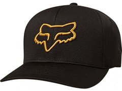 Кепка FOX LITHOTYPE FLEXFIT HAT [Black/Yellow], L/XL