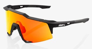 Очки Ride 100% SPEEDCRAFT - Soft Tact Black - HiPER Red Multilayer Mirror, Mirror Lens