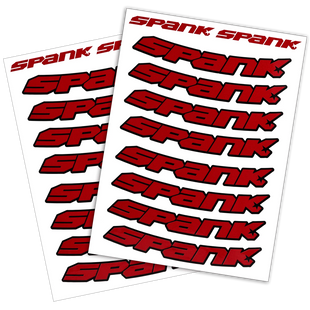 Набор наклеек на обода SPANK Decal kit, Red