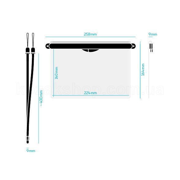 Гермочехол для смартфона FIDLOCK dry bag multi (L - 224x140 мм) [transparent]