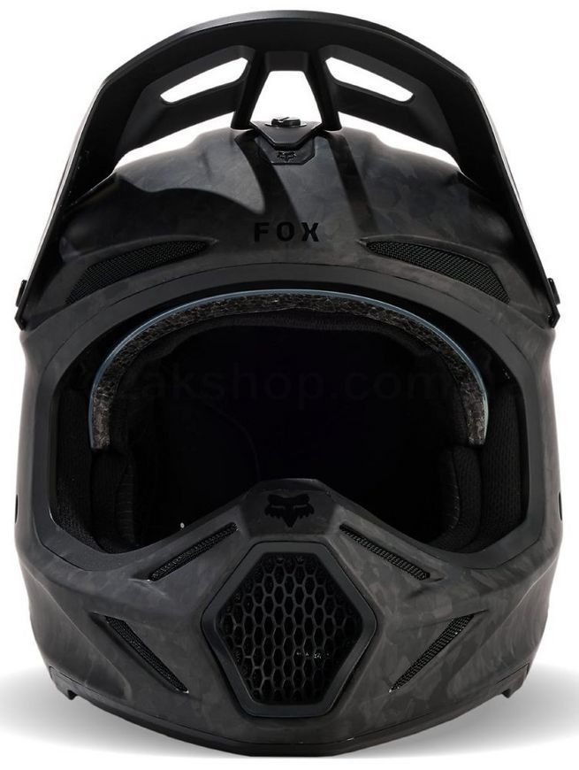 Мотошолом FOX V3 RS Helmet - SOLID [Matte Black], M