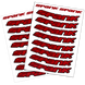 Набор наклеек на обода SPANK Decal kit, Red