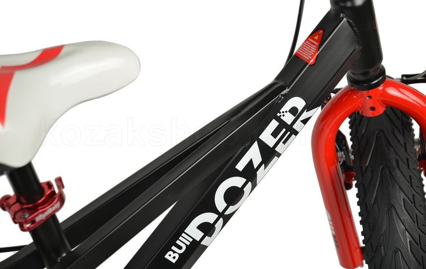 Дитячий велосипед RoyalBaby BULL DOZER 18", OFFICIAL UA, чорний