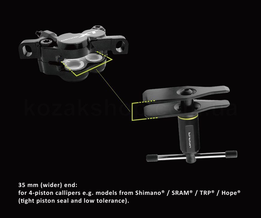 Інструмент для розведення поршнів гальма Birzman Double-ended Piston Pusher II