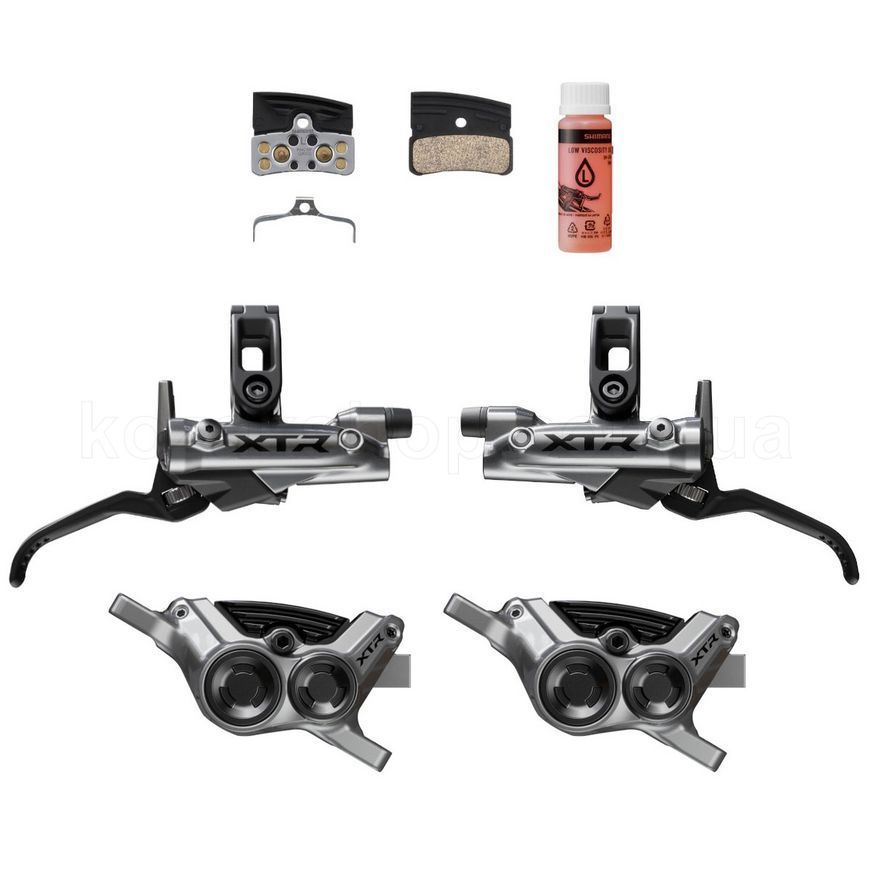 Тормоз Shimano XTR M9220 4-поршневой комплект передний/задний