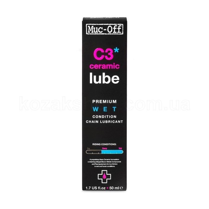 Смазка для цепи Muc-Off C3 Wet Ceramic Lube - 50ml