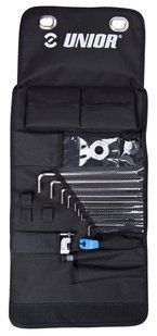 Набір інструментів дорожній 14шт (складна сумка) вертик. підвіс Unior Tools Tool Roll Set
