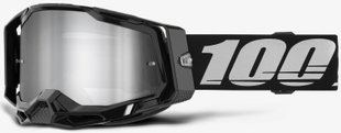 Маска Ride 100% RACECRAFT 2 Goggle Black - Mirror Silver Lens, Mirror Lens