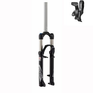 Вилка RockShox 30 Silver TK - Coil 100mm, 26", вісь 9mm, Чорний, TurnKey Манетка права, Шток 1 1/8"