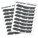Набор наклеек на обода SPANK Decal kit, Silver