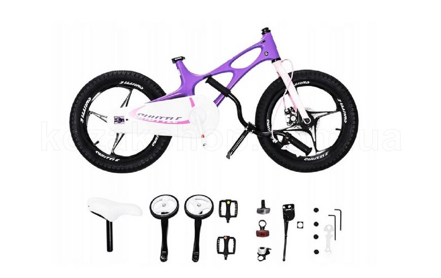 Дитячий велосипед RoyalBaby SPACE SHUTTLE 18", OFFICIAL UA, фіолетовий