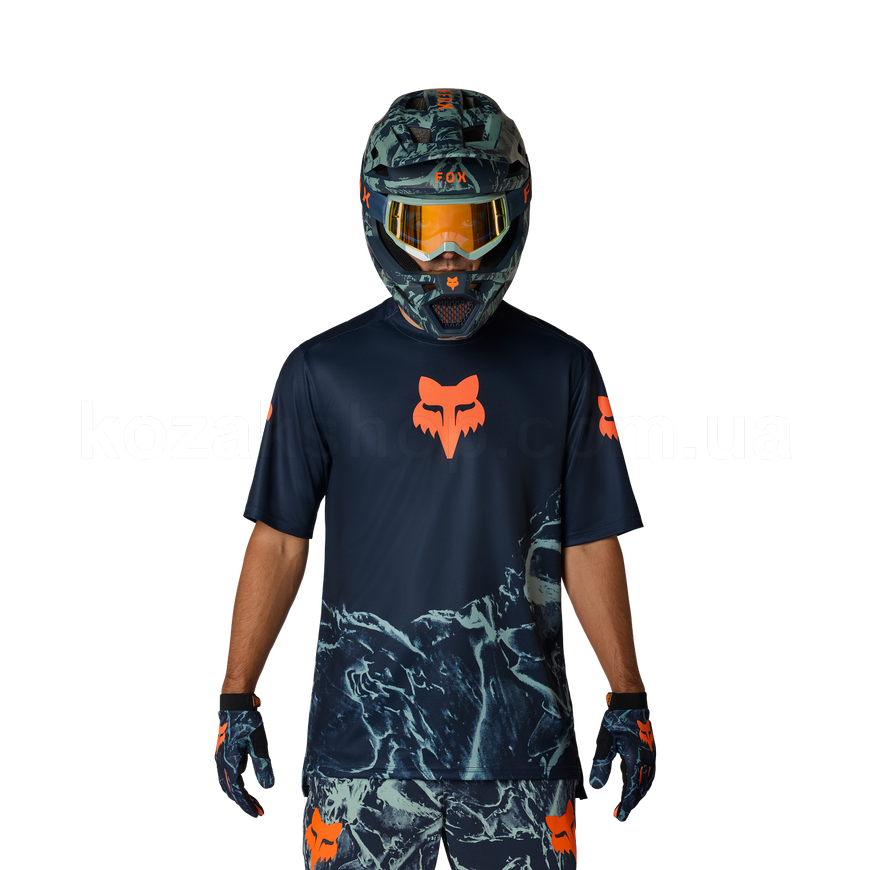 Вело джерси FOX RANGER SS Jersey - IMAGE PRINT [Arctic Blue], M