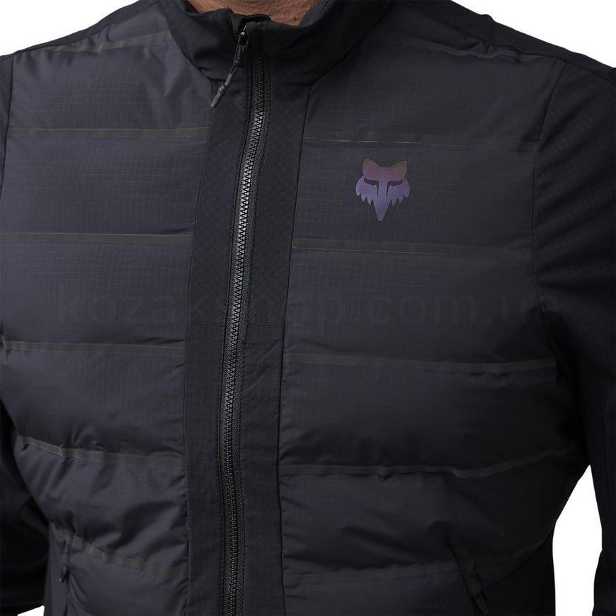 Вело куртка FOX FLEXAIR FIRE HYBRID Jacket - LUNAR [Black], L
