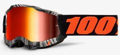 Детская маска 100% ACCURI 2 Youth Goggle Geospace - Mirror Red Lens, Mirror Lens