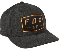 Кепка FOX BADGE FLEXFIT HAT [Black], S/M