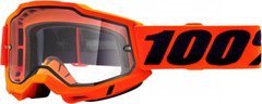 Маска 100% ACCURI 2 Enduro Goggle Neon Orange - Clear Dual Lens, Dual Lens