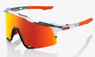 Очки Ride 100% SPEEDCRAFT - Soft Tact Grey Camo - HiPER Red Multilayer Mirror Lens, Mirror Lens