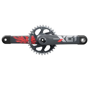 Шатуни SRAM X01 Eagle Boost 148 DUB 12s 165 w Direct Mount 32T X-SYNC 2 Chainring Lunar Oxy Red (DUB Cups/Bearings не входить) C3