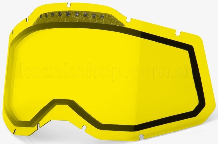 Линза к маске Ride 100% RC2/AC2/ST2 Dual Vented Lens - Yellow, Dual Clear Lens