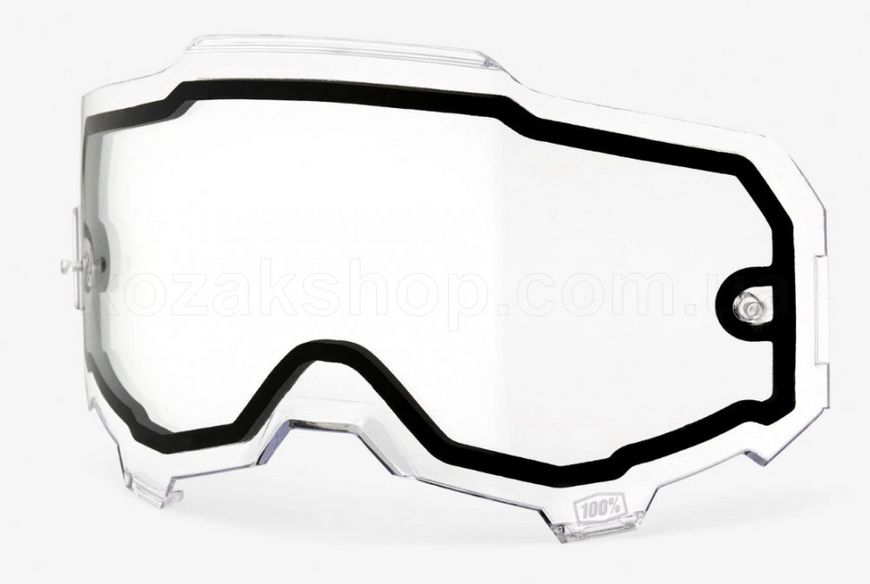 Лінза до маски 100% ARMEGA Replacement Lens DUAL Clear Anti-Fog, Dual Lens