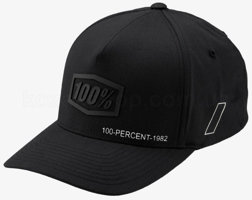 Кепка Ride 100% SHADOW Flexit Hat [Black], S/M