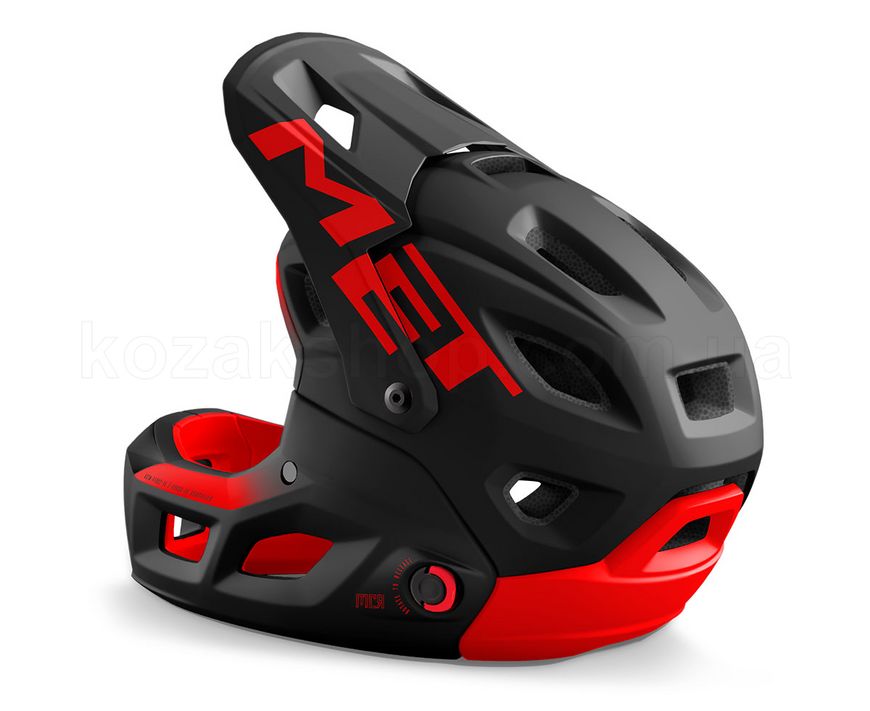 Шолом MET Parachute MCR MIPS Black Red | Matt Glossy, S (52-56 см)