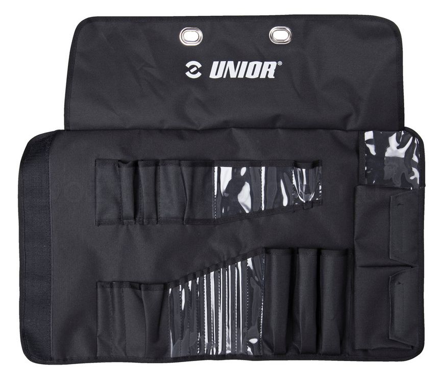 Набор инструментов дорожный 18шт (складная сумка) горизонт. подвес Unior Tools Pro Tool Roll Set