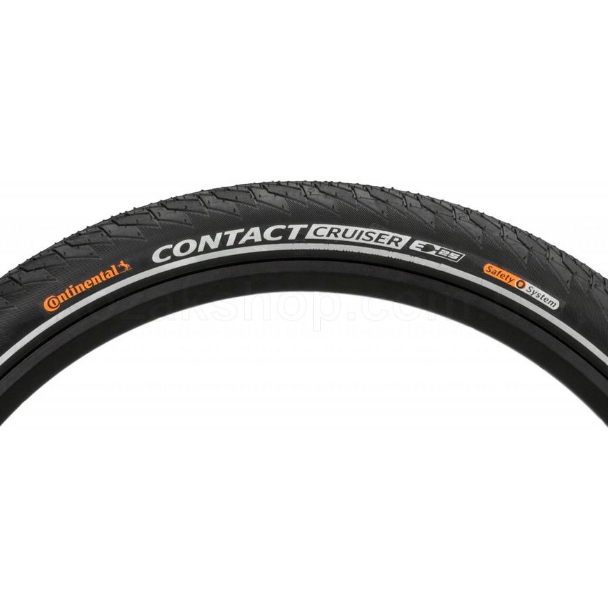 Покришка Continental CONTACT Cruiser Reflex, 28"x2.20, 55-622, Wire, SafetySystem Breaker, 1030гр., чорний