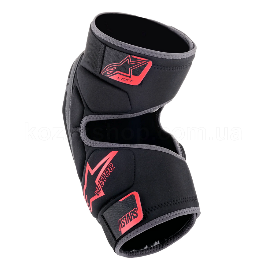 Наколінники Alpinestars VECTOR KNEE PROTECTOR ANTHRACITE BLACK RED, S/M