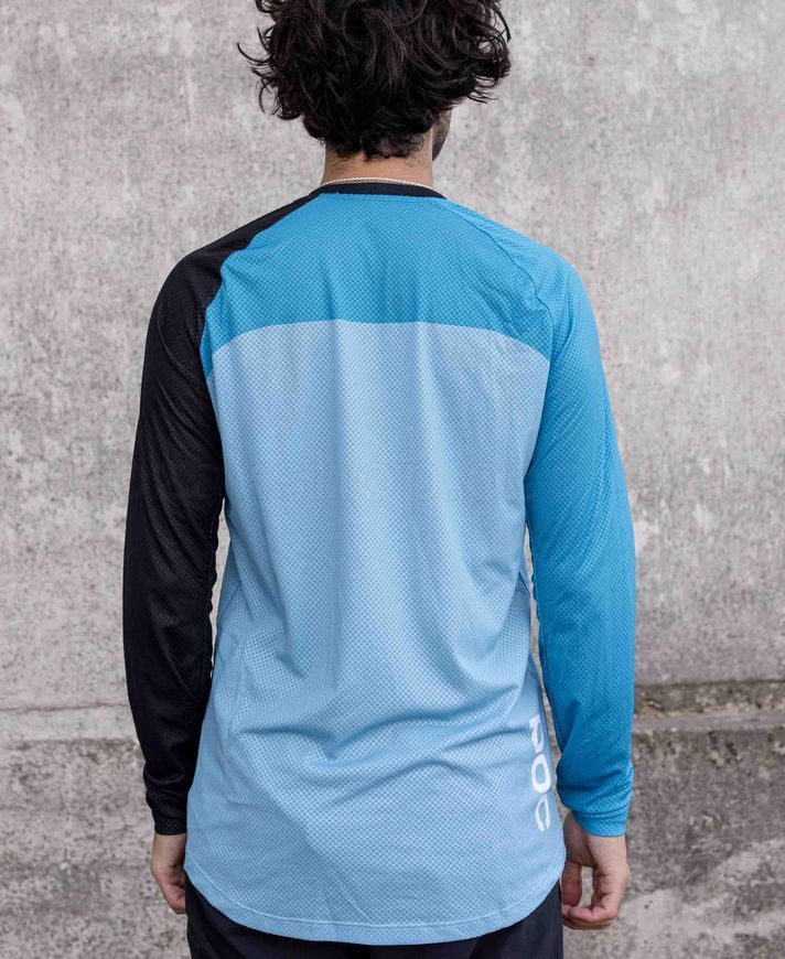 Джерси POC MTB Pure LS Jersey (Uranium Black/Basalt Blue/Lt Basalt Blue, M)