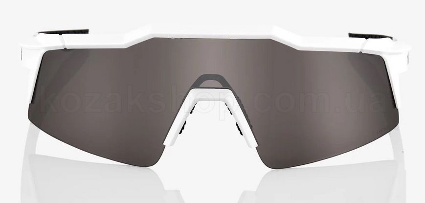 Окуляри Ride 100% SPEEDCRAFT SL - Matte White - HiPER Silver Mirror, Mirror Lens