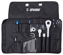 Набор инструментов дорожный 19шт (складная сумка) вертик. подвес Unior Tools Pro Tool Roll Set