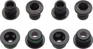 Бонки SRAM X0/X9 chainring bolt kit 4x2 M10 aluminum / M8 steel black qty 4