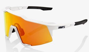 Очки Ride 100% SPEEDCRAFT - Soft Tact Off WHite - HiPER Red Multilayer Mirror, Mirror Lens