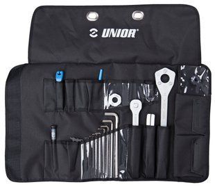 Набір інструментів дорожній 19шт (складна сумка) вертик. підвіс Unior Tools Pro Tool Roll Set
