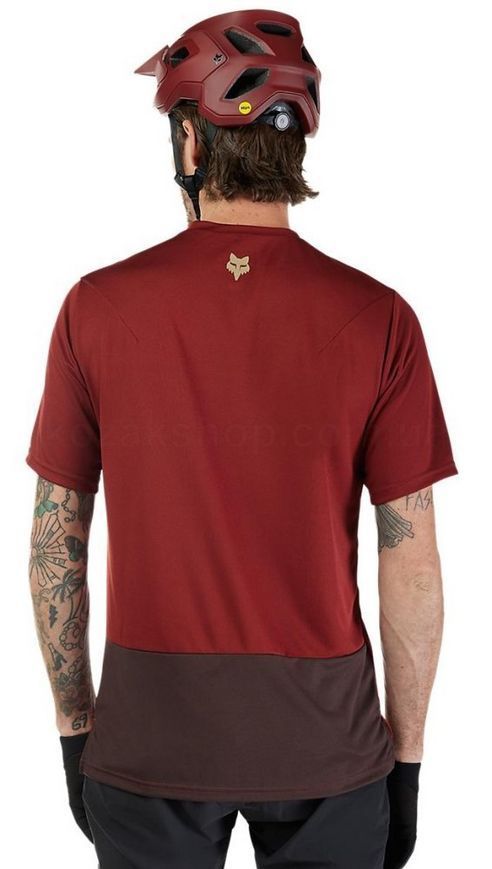 Вело джерси FOX RANGER SS Jersey - WORDMARK [Rust], M