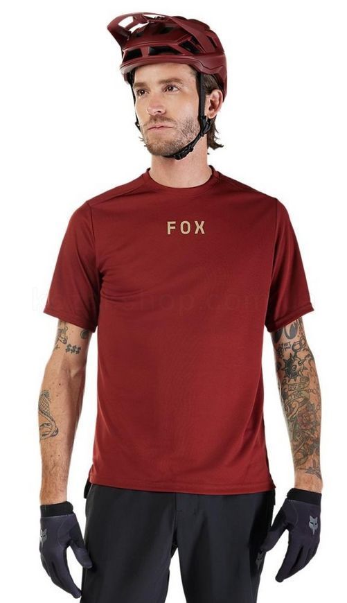 Вело джерси FOX RANGER SS Jersey - WORDMARK [Rust], M