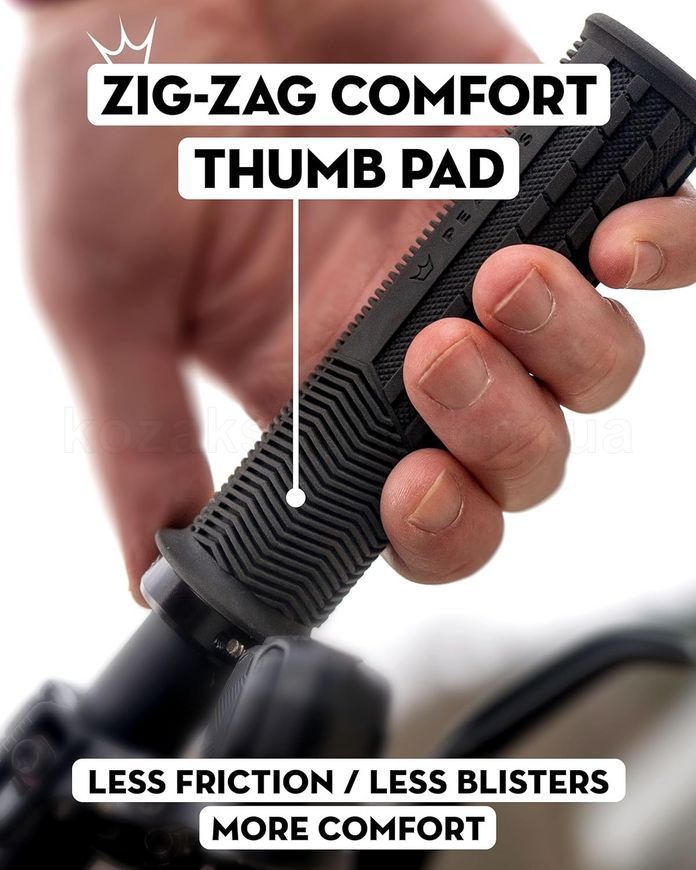 Гріпси Peaty's Monarch Grip Knurl, Thick 32>34mm, Race Control, Gum