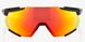Велосипедные очки Ride 100% RACETRAP - Soft Tact Black - HiPER Red Multilayer Mirror Lens, Mirror Lens
