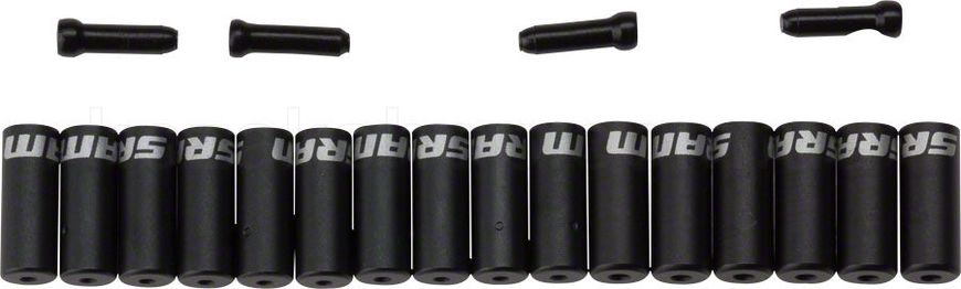 Кінцевик сорочки SRAM Ferrule Kit, Aluminum Black includes Shift 4.0 mm 10шт, Brake 5.0 mm 6шт, Cable Tip 4шт