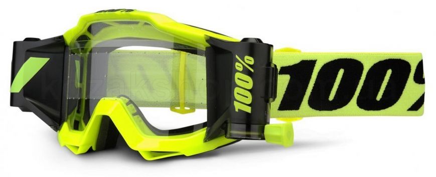 Маска 100% ACCURI FORECAST Goggle Fluo Yellow - Clear Lens