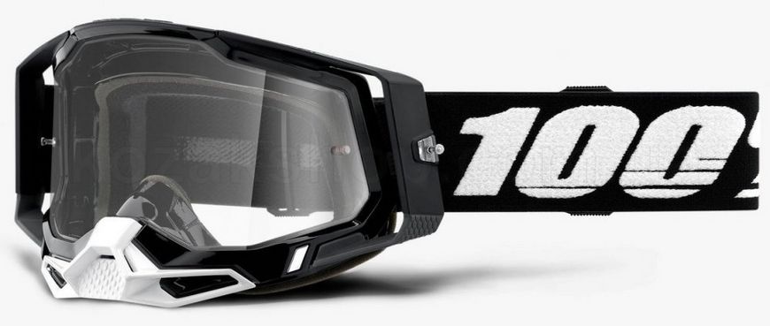 Маска 100% RACECRAFT 2 Goggle Black - Clear Lens, Clear Lens