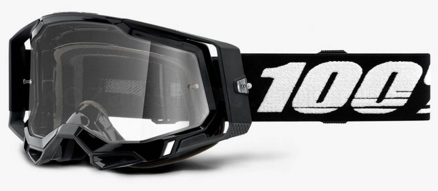 Маска 100% RACECRAFT 2 Goggle Black - Clear Lens, Clear Lens